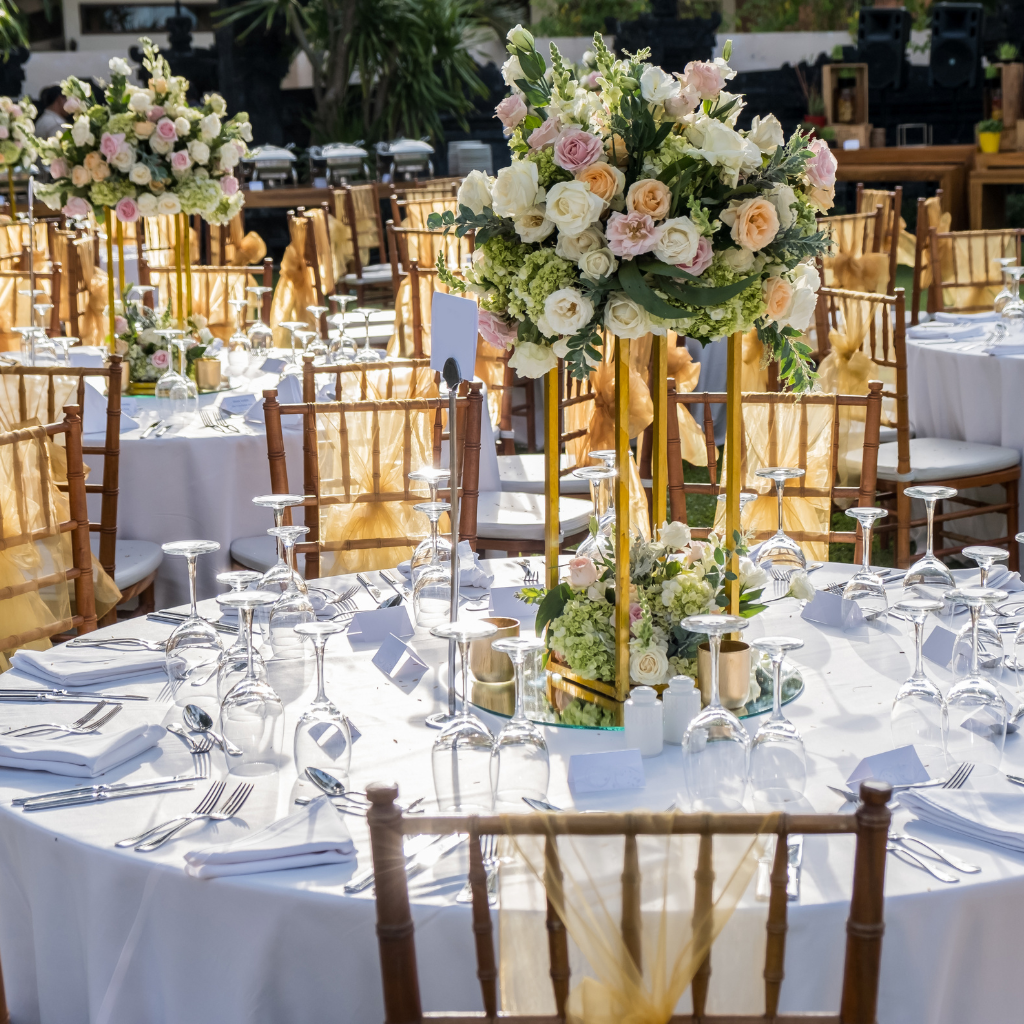 Wedding flower centrepiece